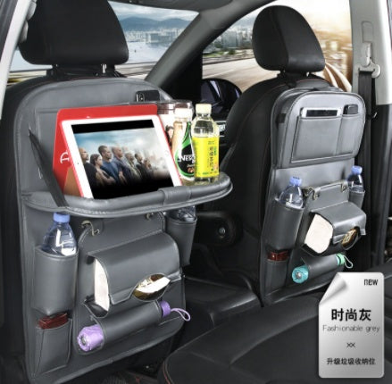 Multifunction PU Leather Car Storage Bag