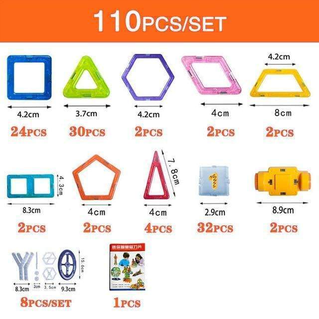 Magnetic Building Blocks  For Kids Designer Construction Set