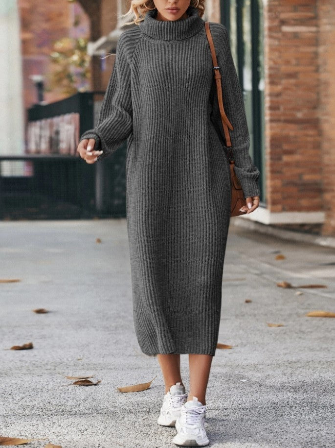 Solid Loose Pullover Long Dresses For Women Clothing