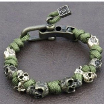 Easter Halloween Parachute Cord Hand-woven Gothic Retro Bracelet