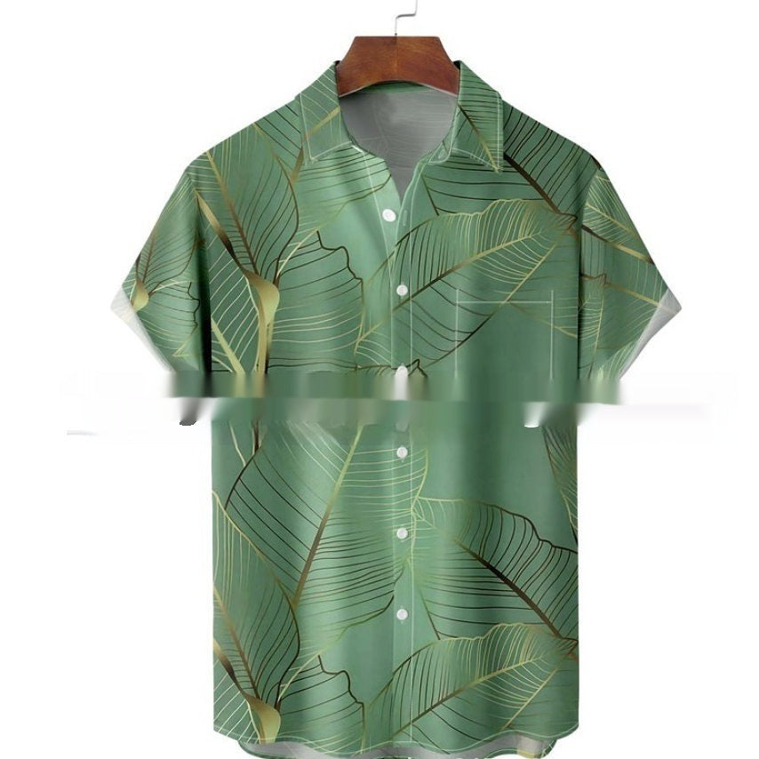 Men's Hawaiian Shirt Printed Casual Short Sleeve