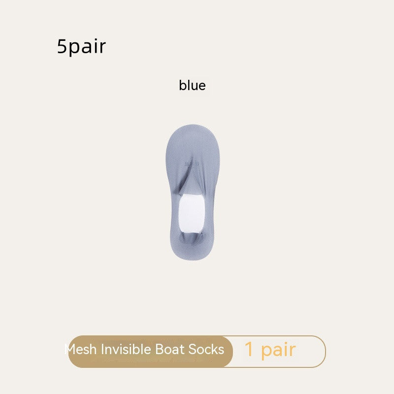 Women's Mesh Boat Invisible Socks