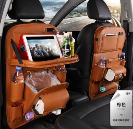 Multifunction PU Leather Car Storage Bag