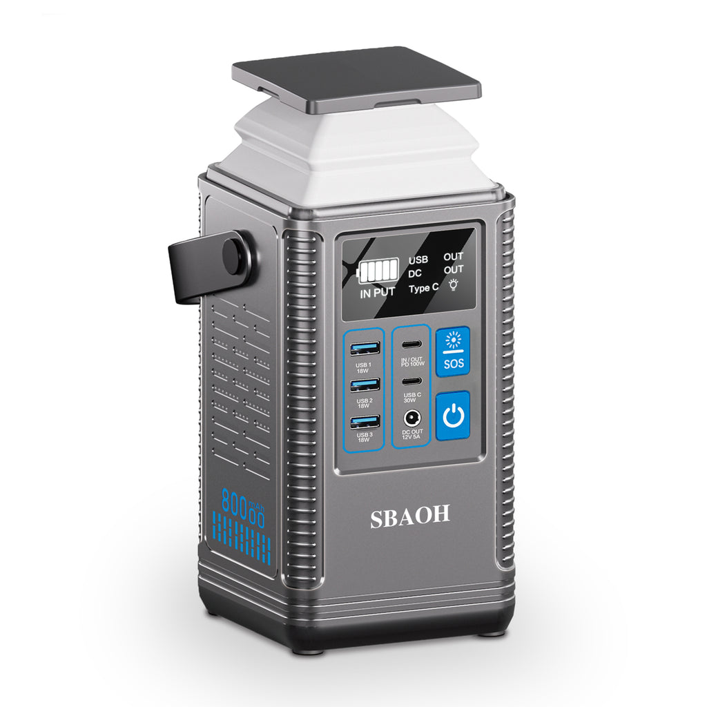 Power Station 296Wh Lithium Energy Storage Power Supply 80000mAh Portable Rechargeable Battery Outdoor Energy Storage Power Supply