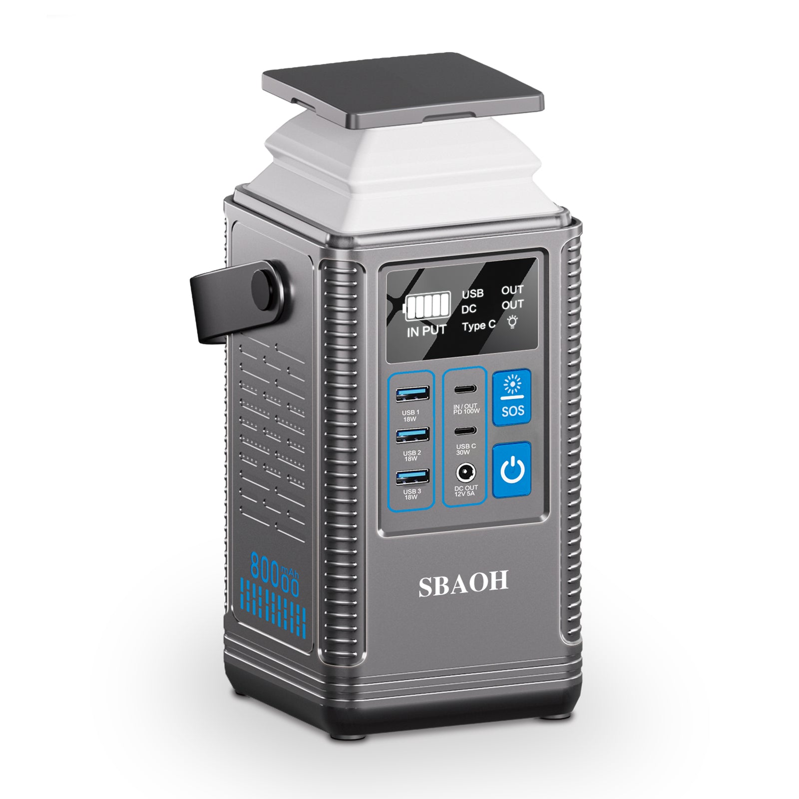 Power Station 296Wh Lithium Energy Storage Power Supply 80000mAh Portable Rechargeable Battery Outdoor Energy Storage Power Supply