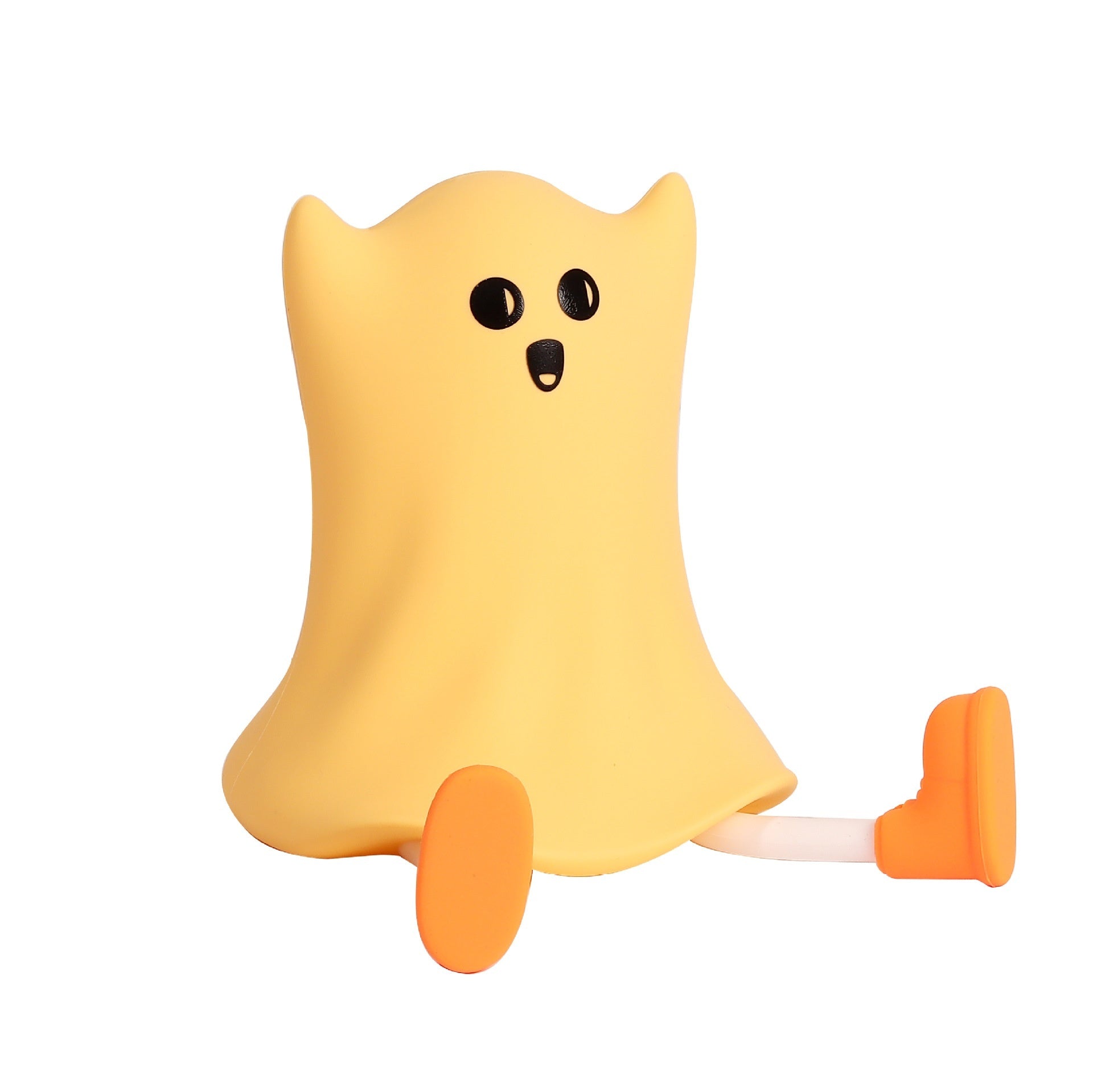 Halloween SiliconHalloween e Ghost Shaped Bedside Lamp With Touch Control Soft Glow For Water-resistant Decoration
