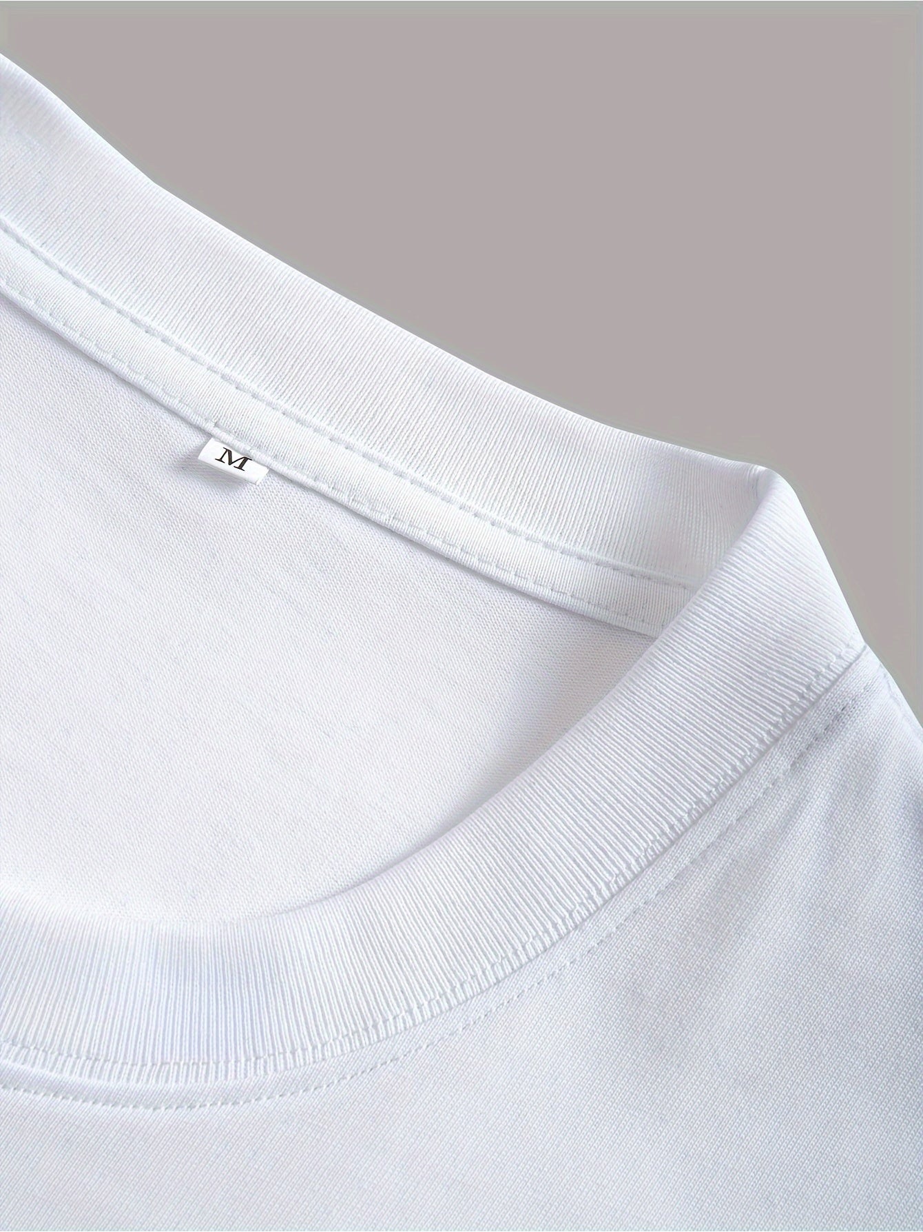 Trendy Print  White Tshirt for  Men  Casual Summer Fashion