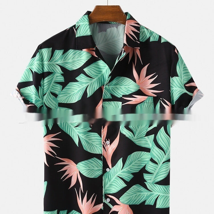 Men's Hawaiian Shirt Printed Casual Short Sleeve