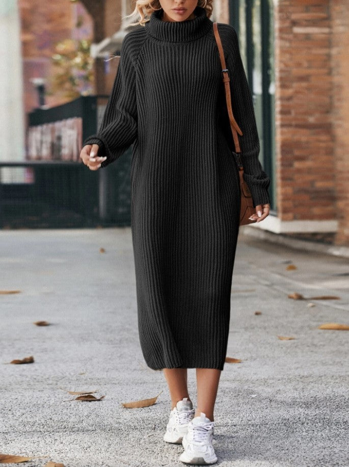 Solid Loose Pullover Long Dresses For Women Clothing