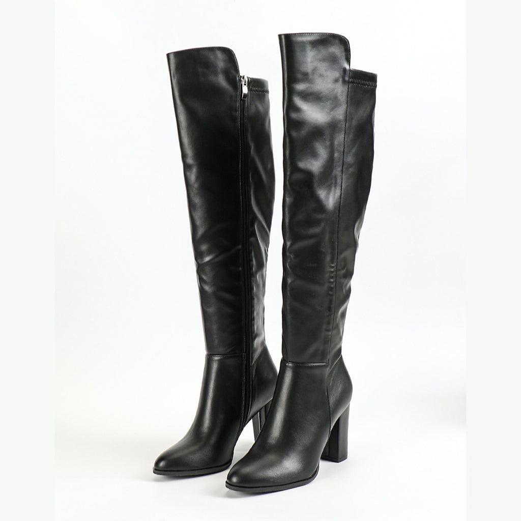 Women's  Chunky Heel Long Boots