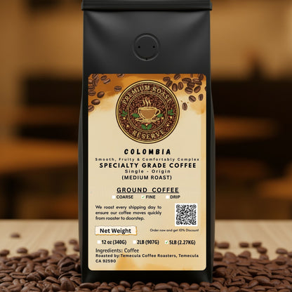 Colombia -  Medium Roast Single Origin Coffee